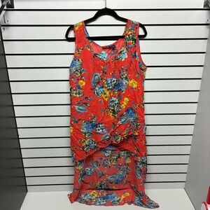 Vibrant Floral High-Low Dress